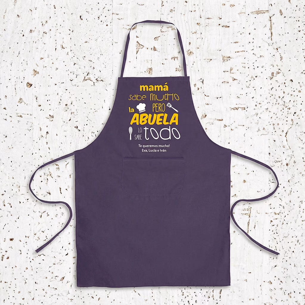 Delantal personalizado día de la madre